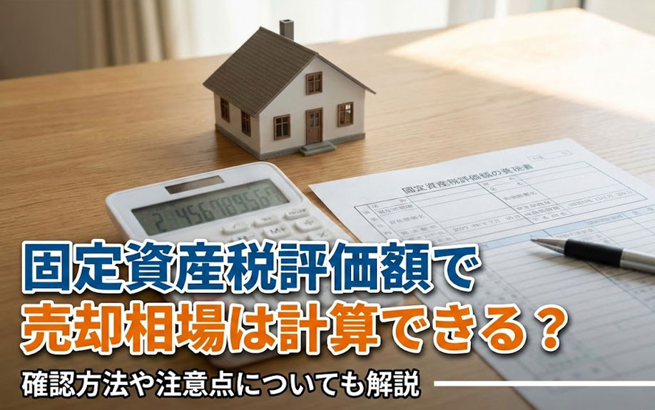 固定資産税評価額で売却相場は計算できる？確認方法や注意点につ...の画像