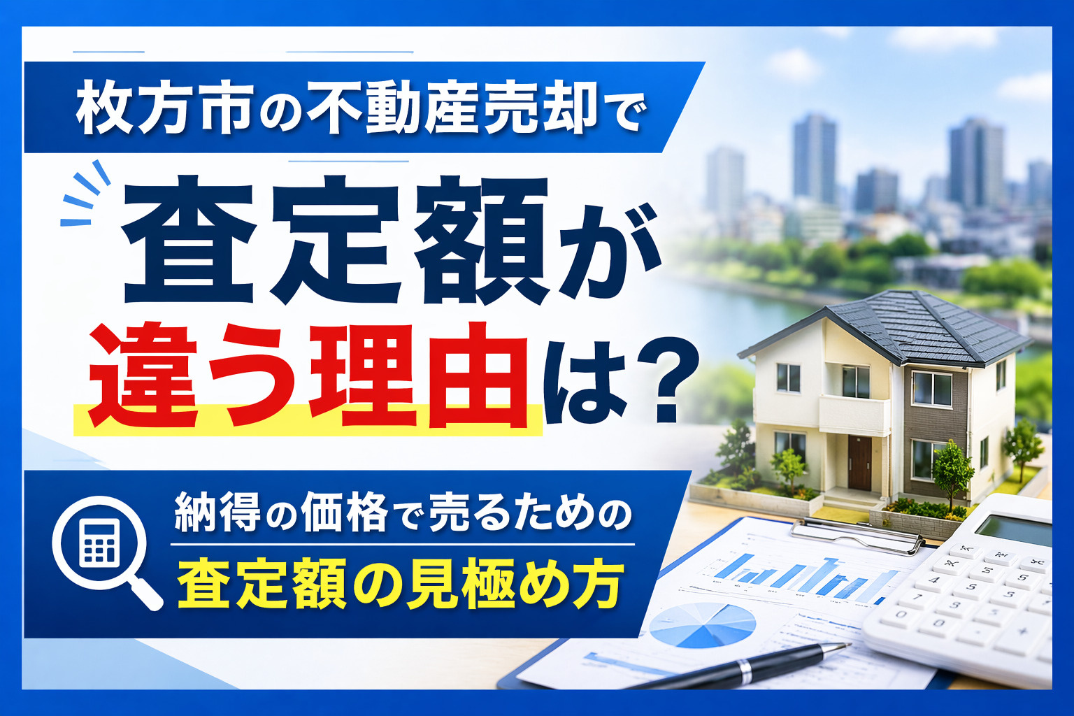 枚方市の不動産売却で査定額が違う理由は？  納得の価格で売る...の画像