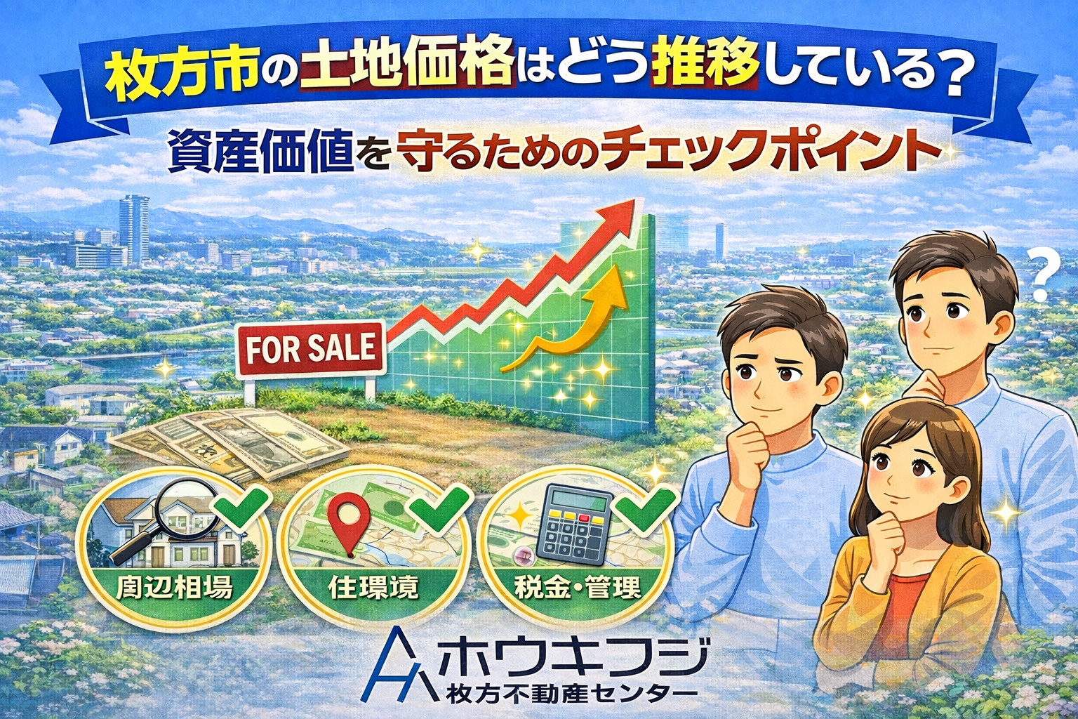 枚方市の土地価格はどう推移している？資産価値を守るためのチェ...の画像