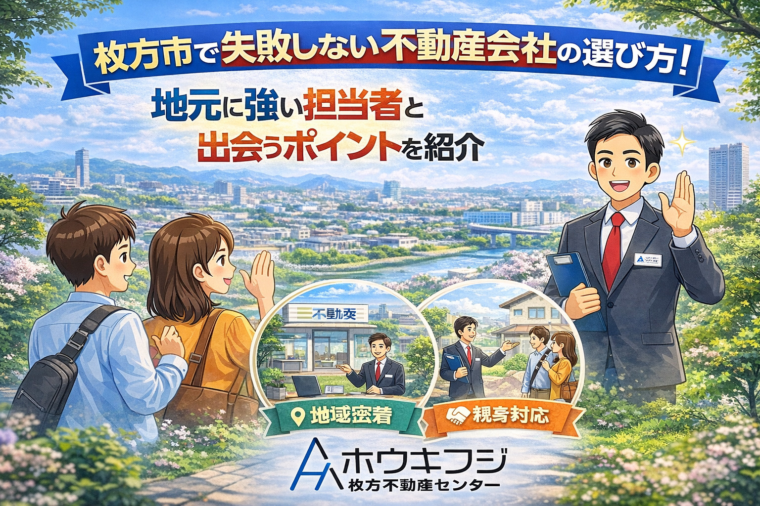 枚方市で失敗しない不動産会社の選び方！  地元に強い担当者と...の画像
