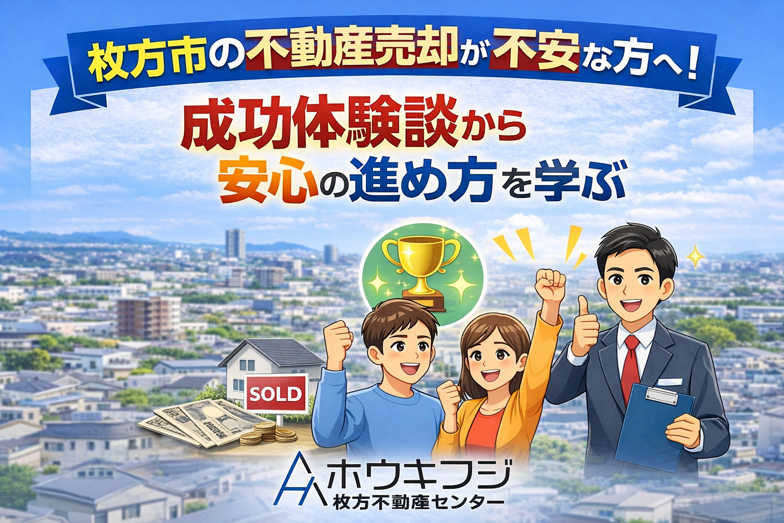枚方市の不動産売却が不安な方へ！成功体験談から安心の進め方を...の画像
