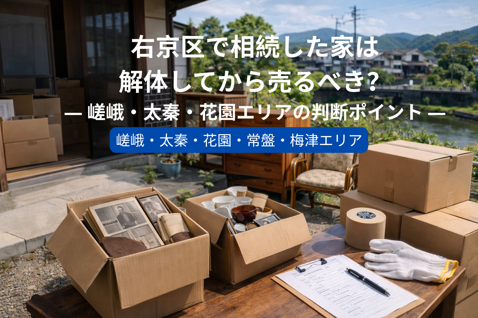 右京区で相続した家は解体してから売るべき？  ― 嵯峨・太秦...の画像