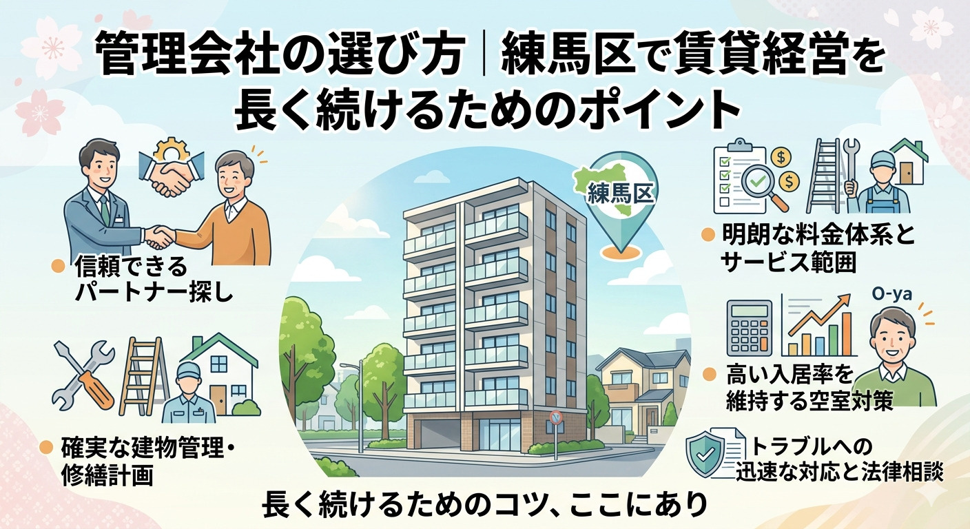 管理会社の選び方｜練馬区で賃貸経営を長く続けるためのポイント...の画像