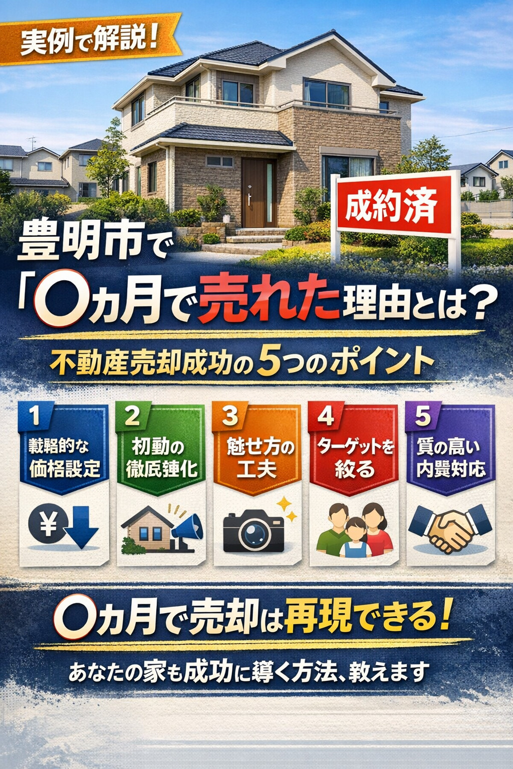 【実例】豊明市で「○ヶ月で売れた理由」とは？不動産売却を成功...の画像