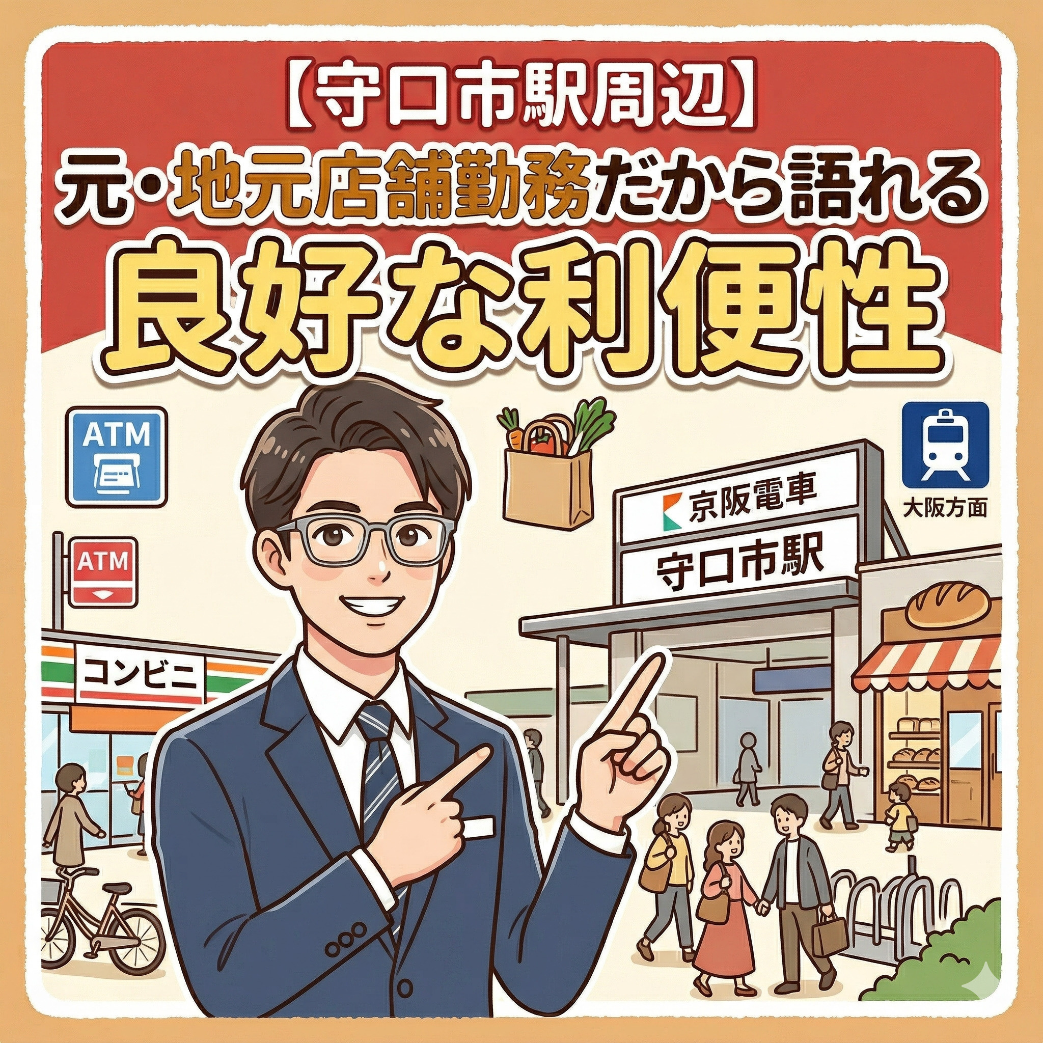 【守口市駅周辺】 元・地元店舗勤務だから語れる良好な利便性の画像