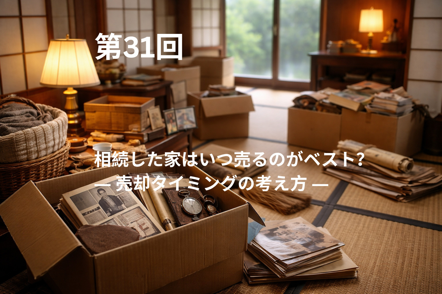 相続した家はいつ売るのがベスト？ ― 売却タイミングの考え方...の画像