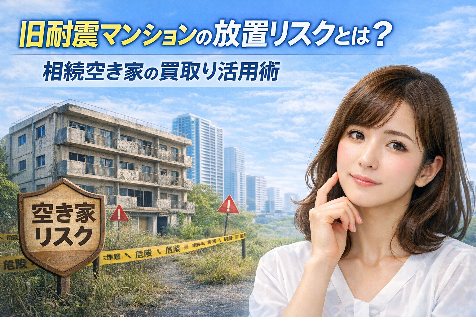 旧耐震マンションの放置リスクとは？相続空き家の買い取り活用術...の画像