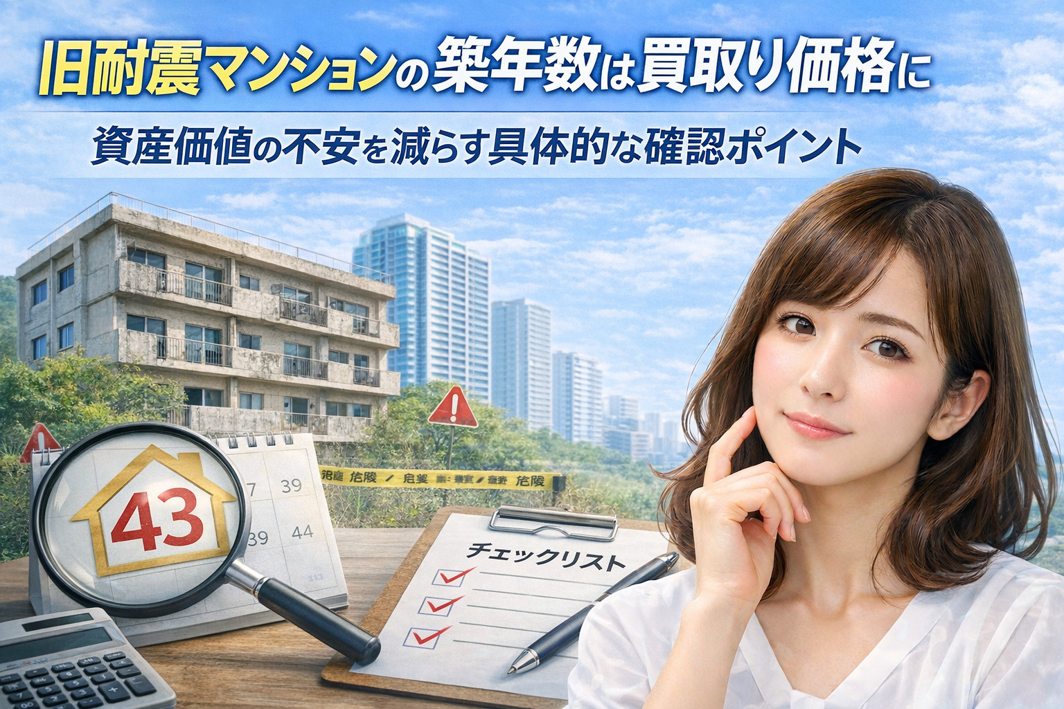 旧耐震マンションの築年数は買い取り価格に影響する？  資産価...の画像