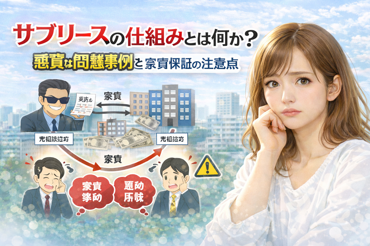 サブリースの仕組みとは何か？悪質な問題事例と家賃保証の注意点...の画像