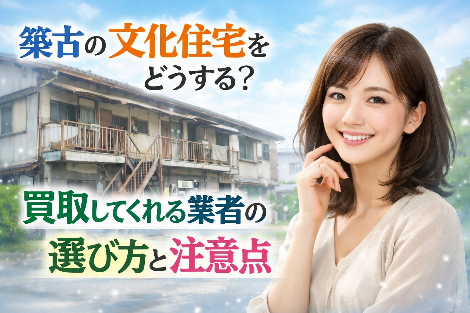 築古の文化住宅をどうする？買取してくれる業者の選び方と注意点...の画像