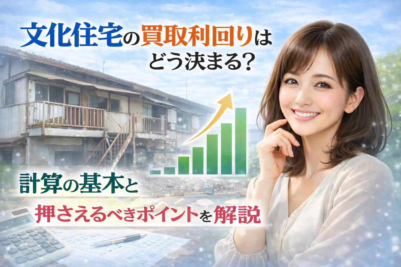 文化住宅の買取利回りはどう決まる？  計算の基本と押さえるべ...の画像
