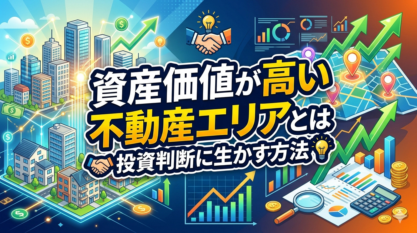 資産価値が高い不動産エリアとは何か？特徴を押さえて投資判断に...の画像