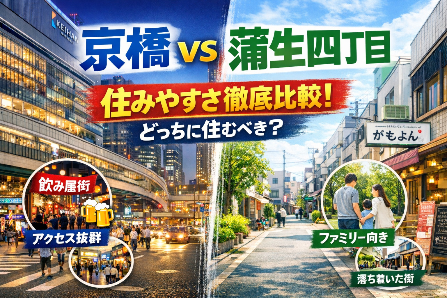 【結論あり】京橋と蒲生四丁目どっちに住むべき？後悔しない選び...の画像