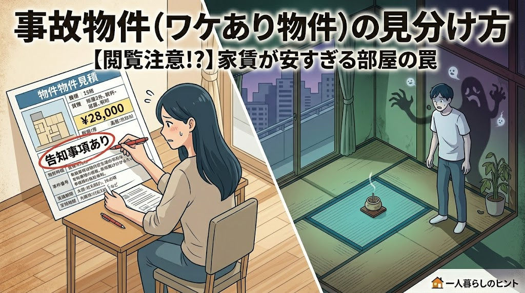【閲覧注意!?】家賃が安すぎる部屋の罠…「事故物件」の見分け...の画像