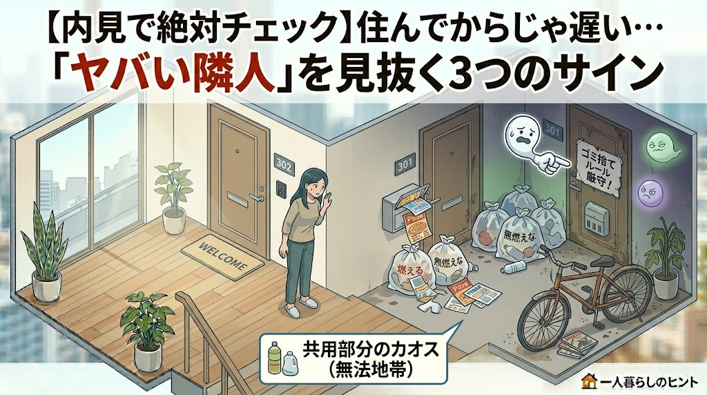 【内見で絶対チェック】住んでからじゃ遅い…「ヤバい隣人」を見...の画像