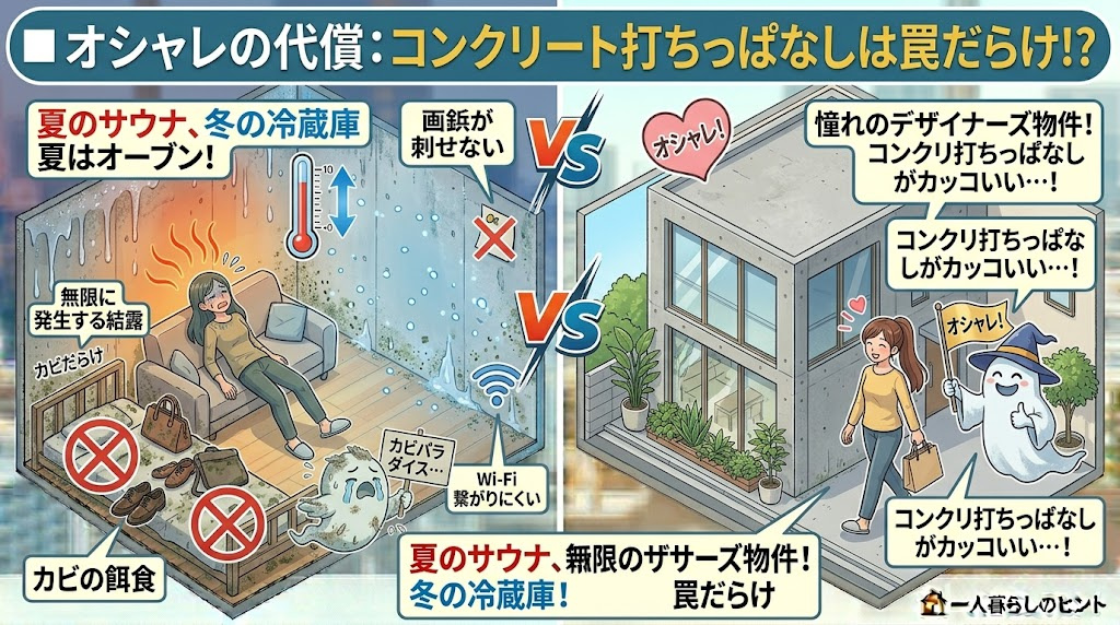 【オシャレの代償】「コンクリート打ちっぱなし」は罠だらけ!?...の画像