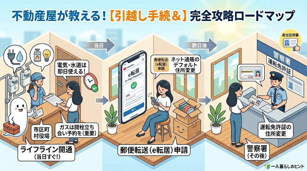 【引越し手続き完全攻略】「失敗しない」必須チェックリストの画像