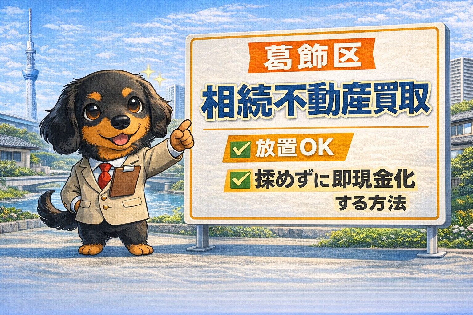 【葛飾区 相続不動産買取】放置OK｜揉めずに即現金化する方法...の画像
