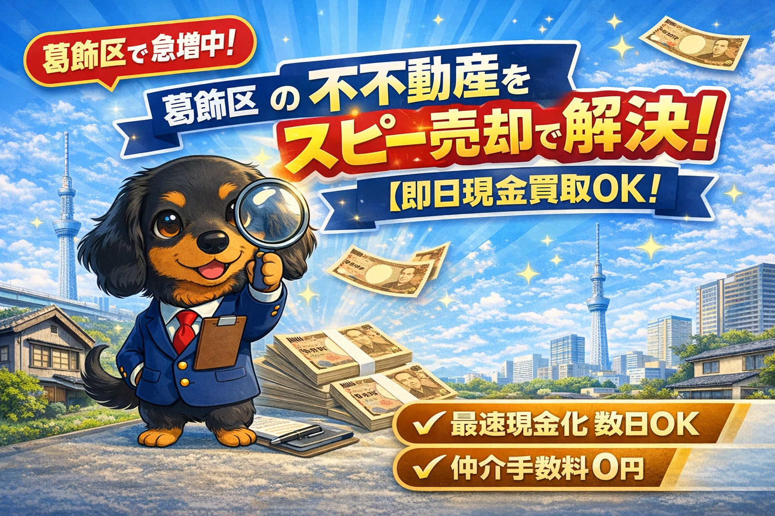 【葛飾区 不動産 即現金化】最短数日｜売れない物件もそのまま...の画像