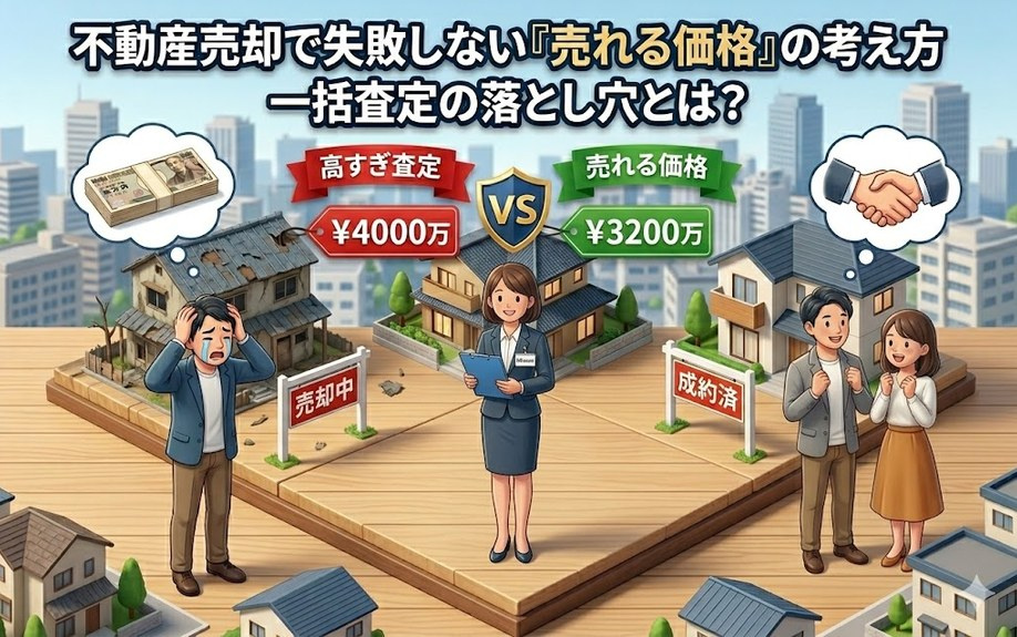 不動産売却で失敗しない「売れる価格」の考え方 一括査定の落と...の画像