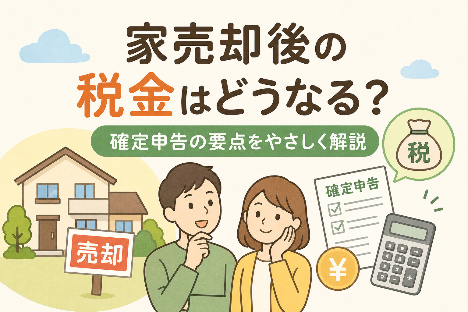 家売却後の税金はどうなる？確定申告の要点をやさしく解説の画像