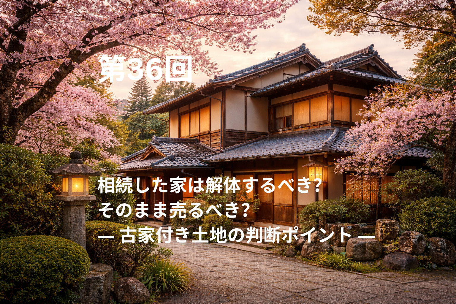 相続した家は解体するべき？そのまま売るべき？  ― 古家付き...の画像