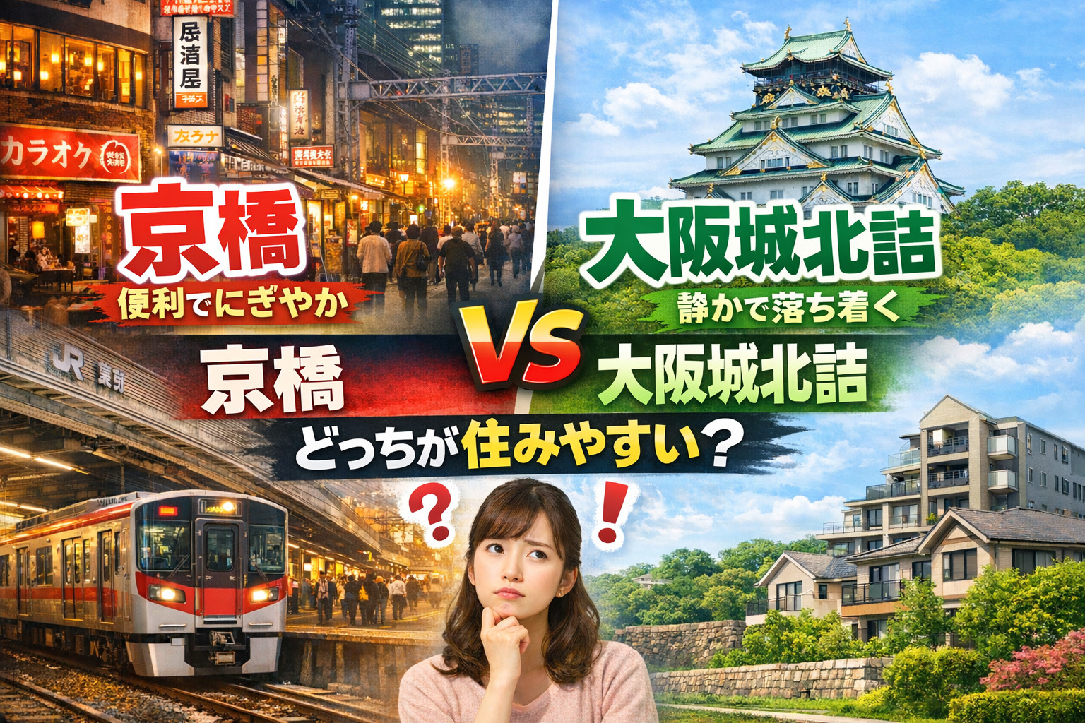 【2026年版】京橋 vs 大阪城北詰どっちが住みやすい？徹...の画像