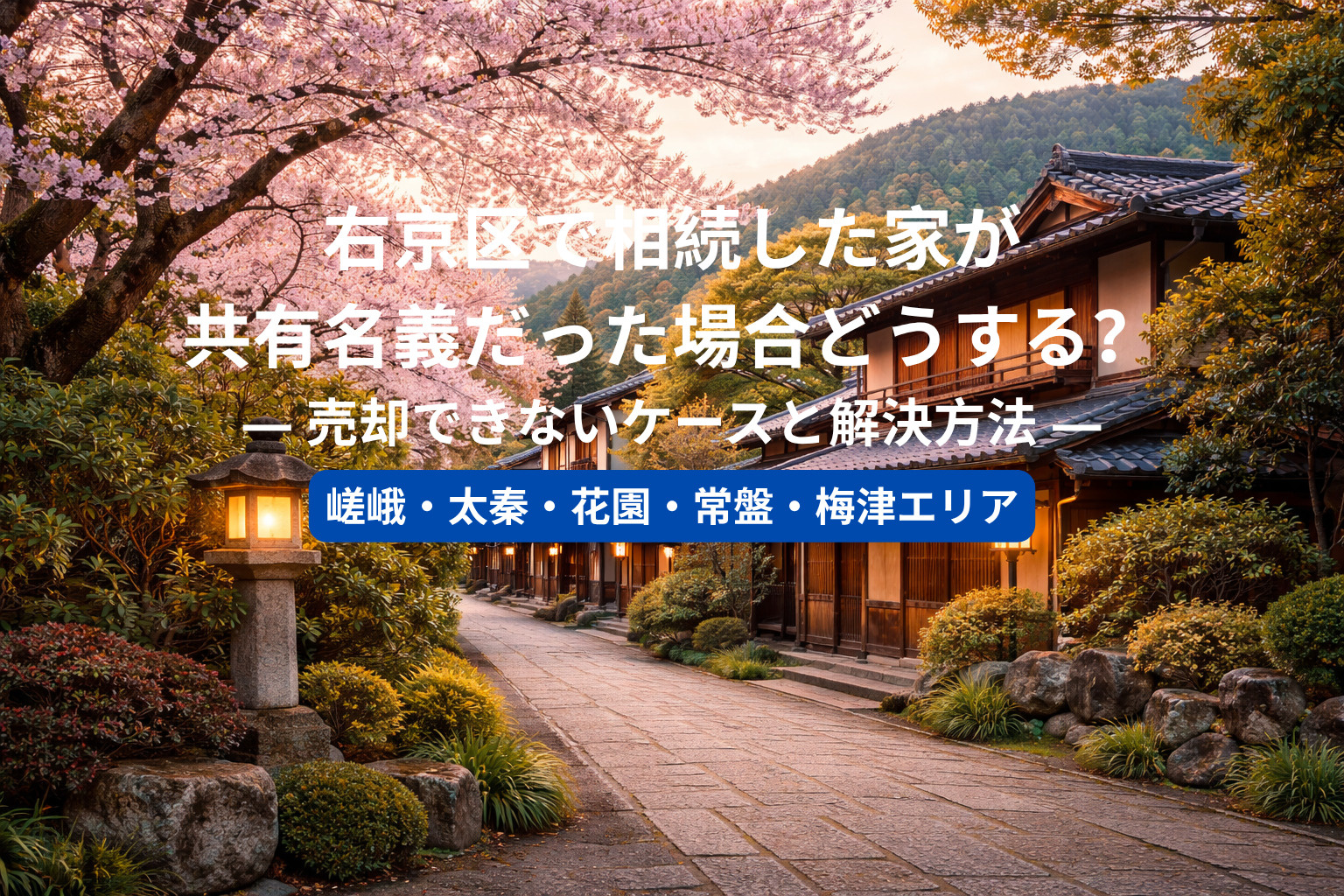 右京区で相続した家が共有名義だった場合どうする？  ― 売却...の画像