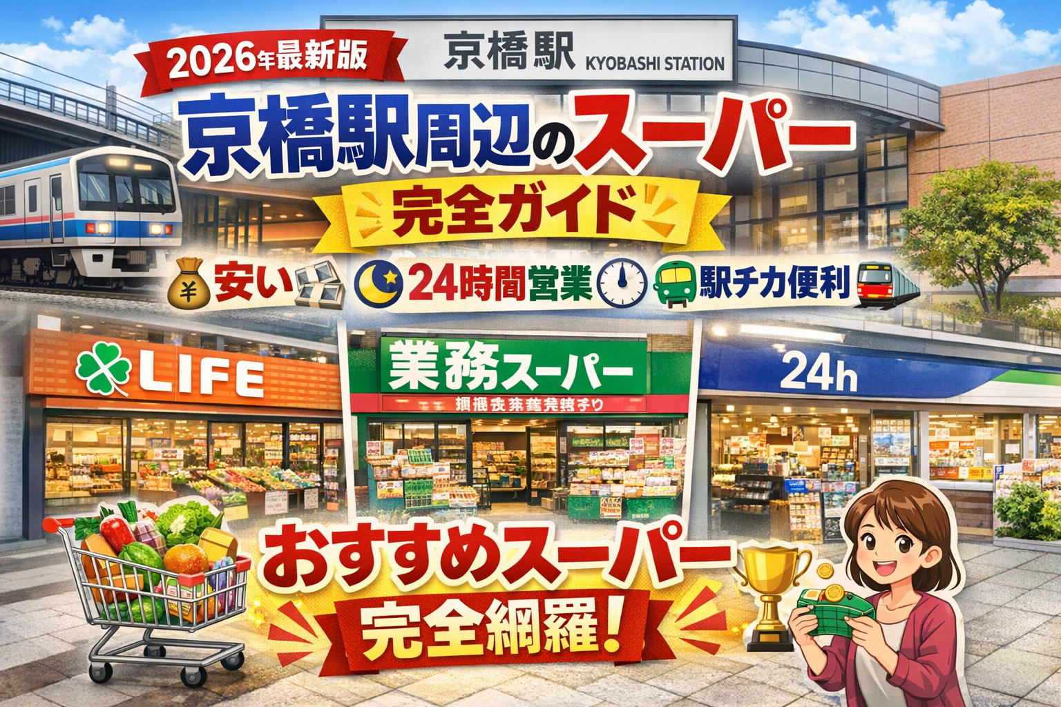 【2026年最新版】京橋駅周辺のスーパー完全ガイド｜安い・2...の画像