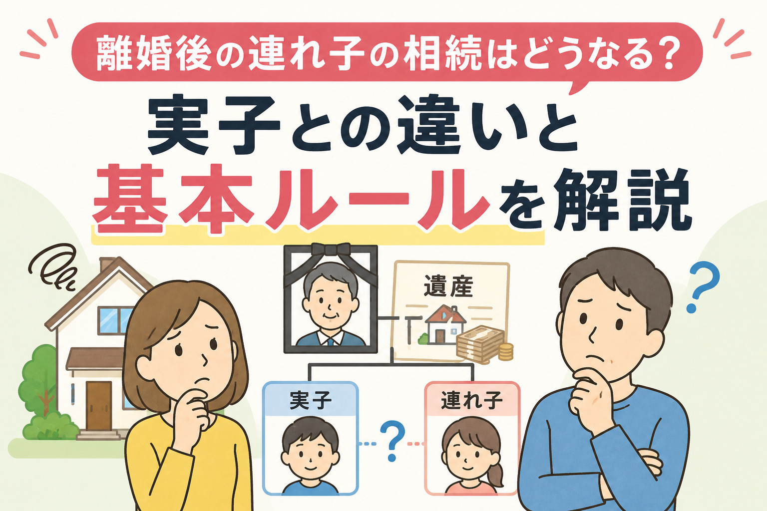 離婚後の連れ子の相続はどうなる？実子との違いと基本ルールを解...の画像