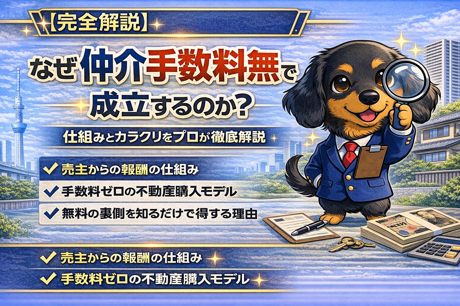 【完全解説】なぜ仲介手数料無料でも成立するのか？仕組みとカラ...の画像