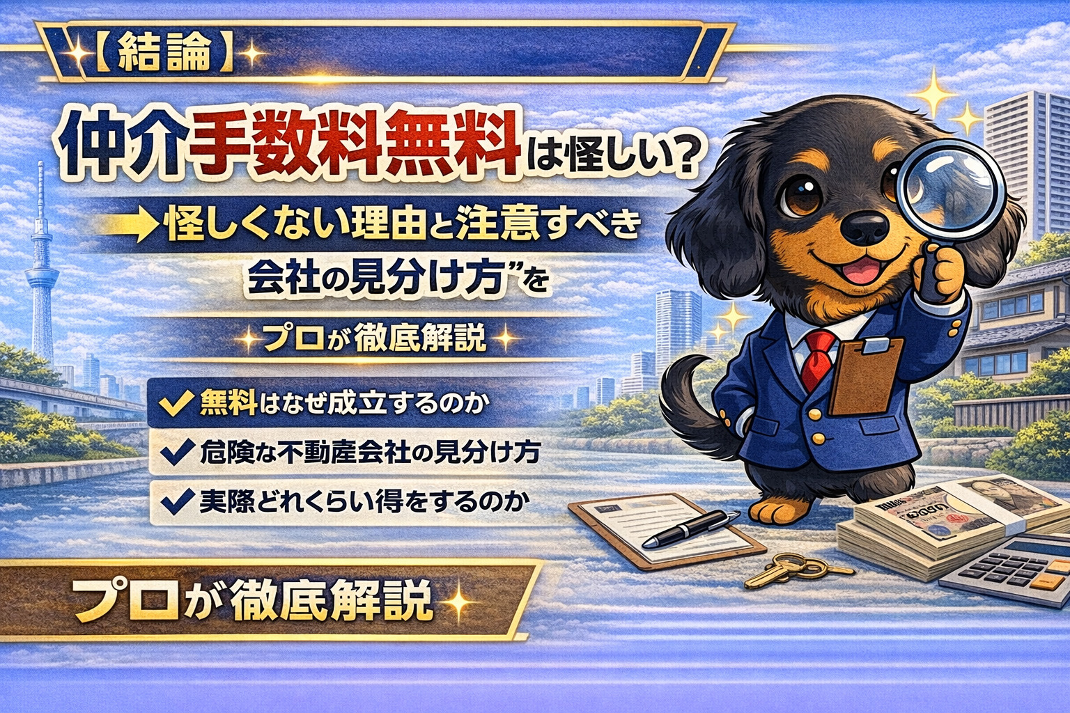 【結論】仲介手数料無料は怪しい？→怪しくない理由と“注意すべ...の画像
