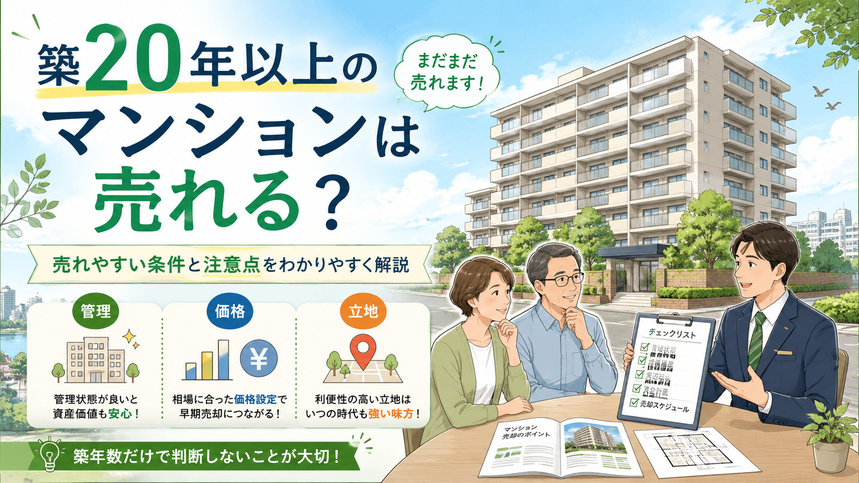 築20年以上のマンションは売れない？築30年・40年でも売却...の画像
