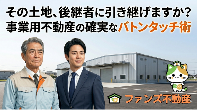 その土地、後継者に引き継げますか？事業用不動産の確実なバトン...の画像