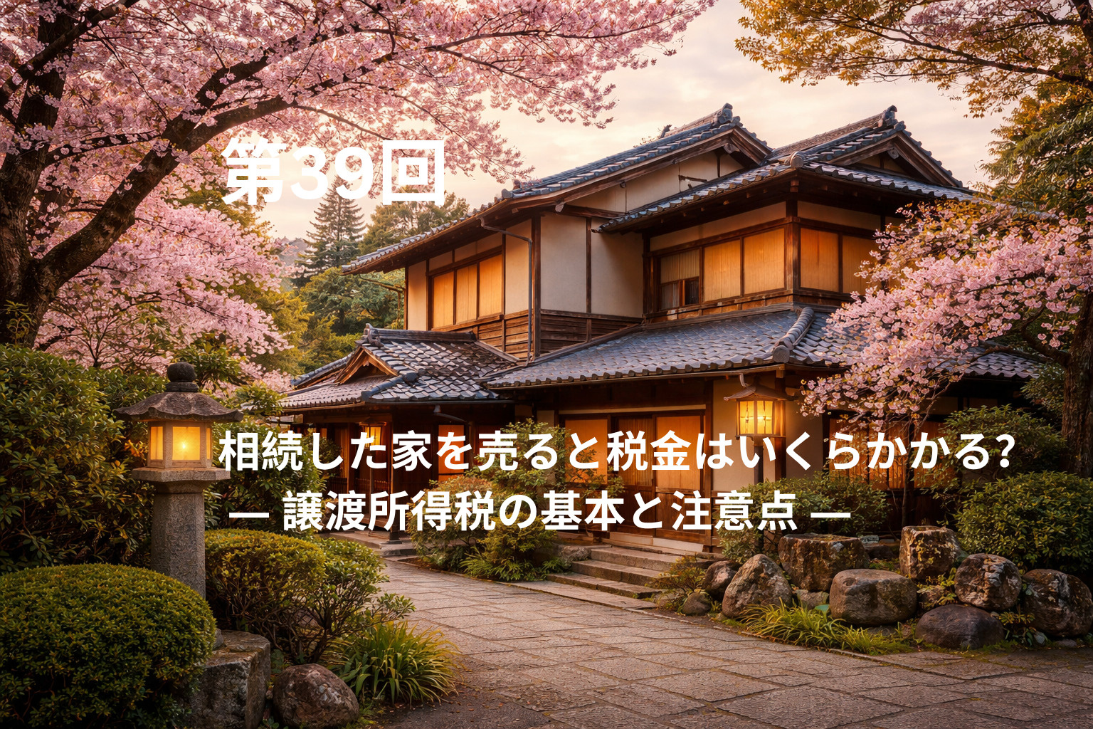 相続した家を売ると税金はいくらかかる？ ― 譲渡所得税の基本...の画像