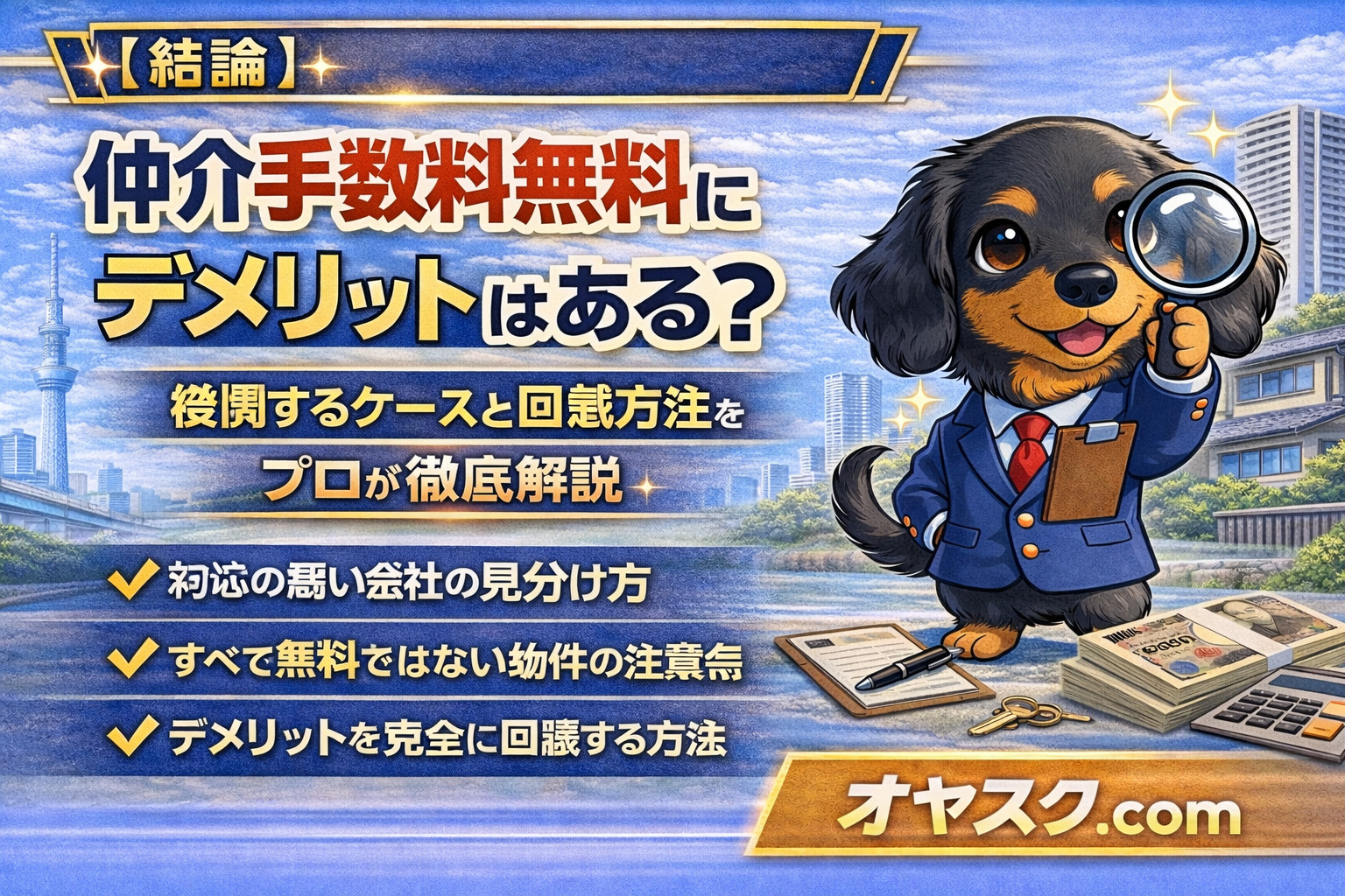 仲介手数料無料にデメリットはある？後悔するケースと回避方法を...の画像