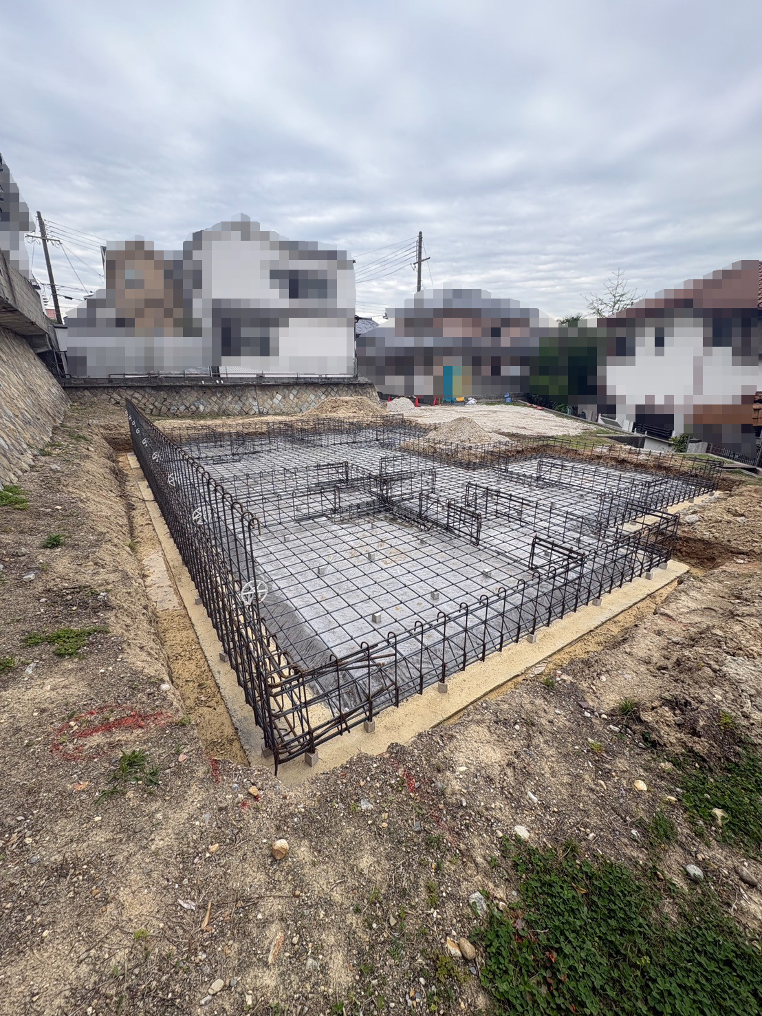 垂水区戸建　基礎配筋検査の画像