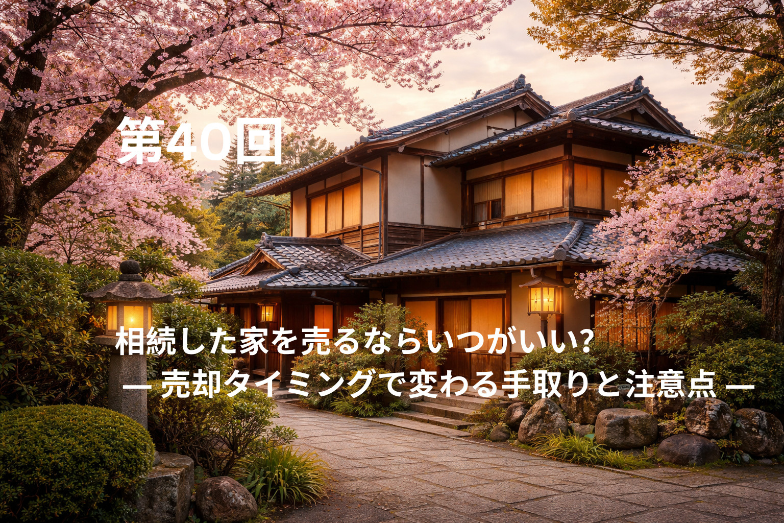 相続した家を売るならいつがいい？ ― 売却タイミングで変わる...の画像