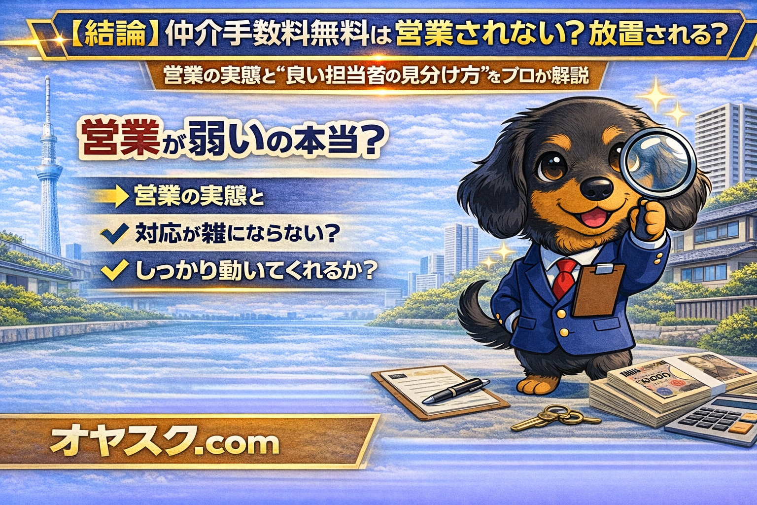 仲介手数料無料は営業されない？放置される？実態と“良い担当者...の画像