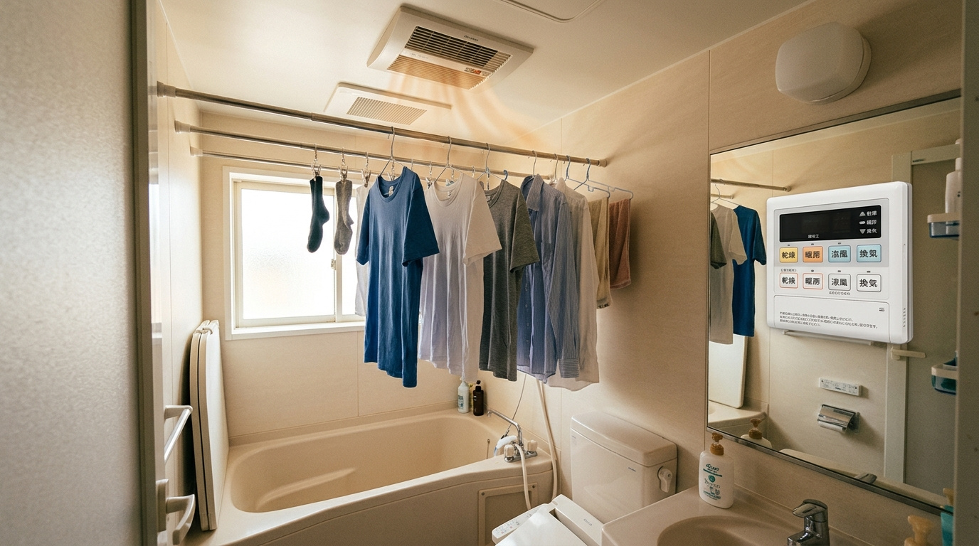 なぜ乾いた洗濯物が臭うの？浴室乾燥の匂いを根本から断つ方法の画像