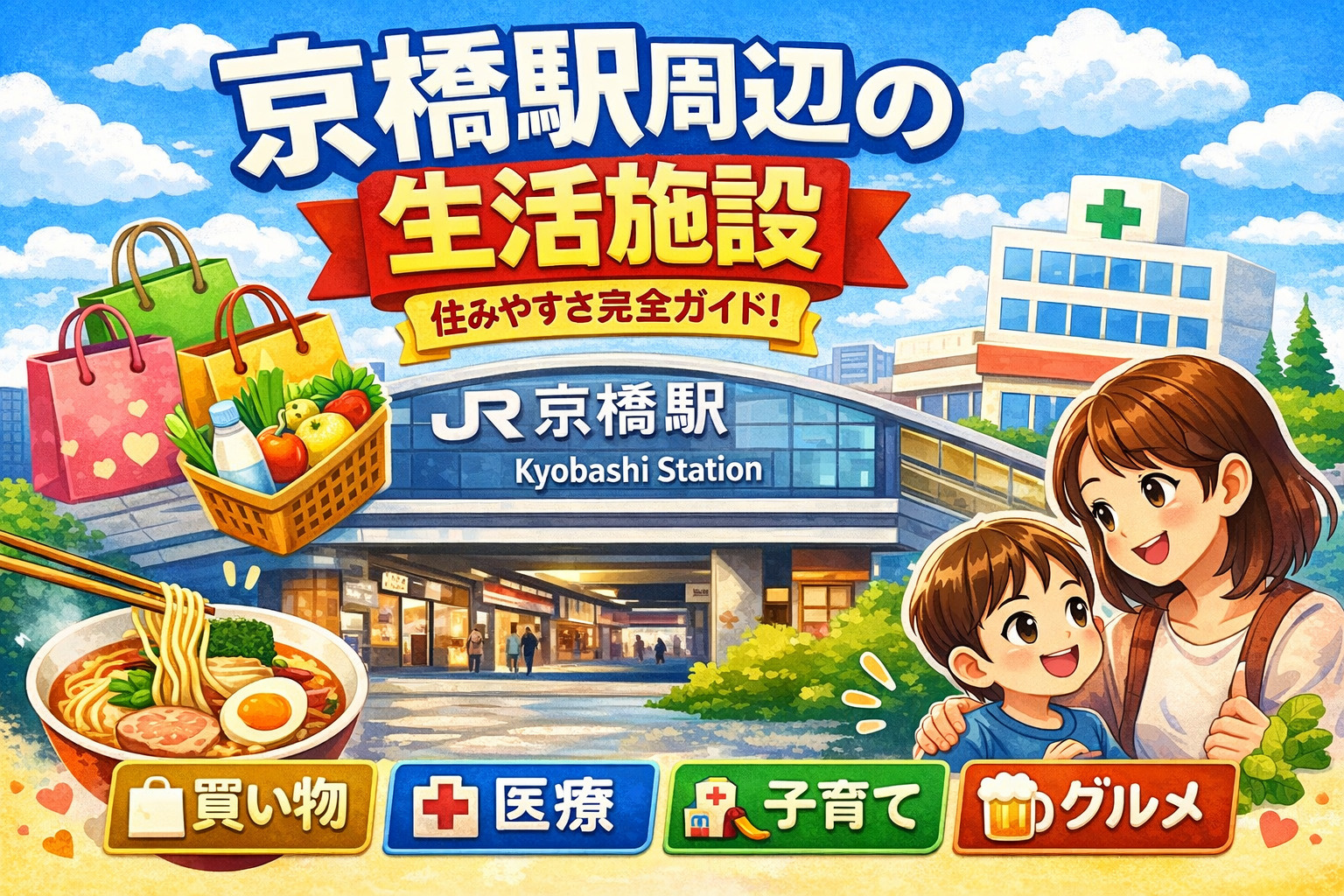 【2026年版】京橋駅周辺の生活施設まとめ｜買い物・医療・子...の画像