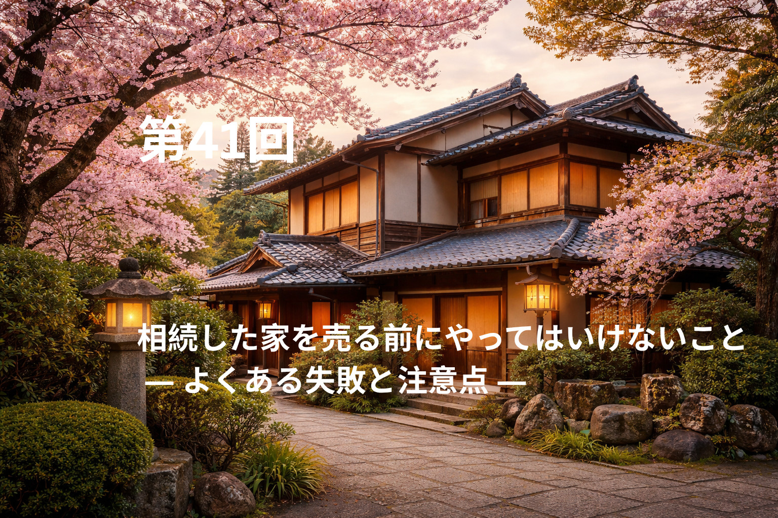 相続した家を売る前にやってはいけないこと  ― よくある失敗...の画像
