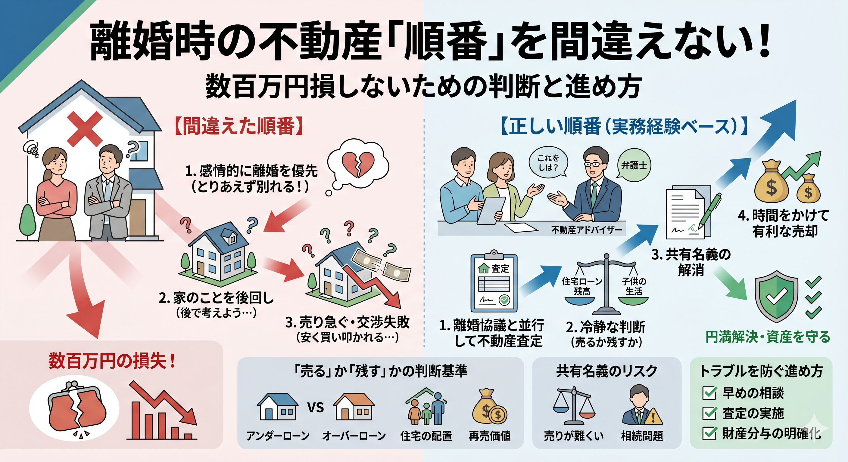 【未来は明るい】不動産を整理すれば離婚後の生活は一気に楽にな...の画像