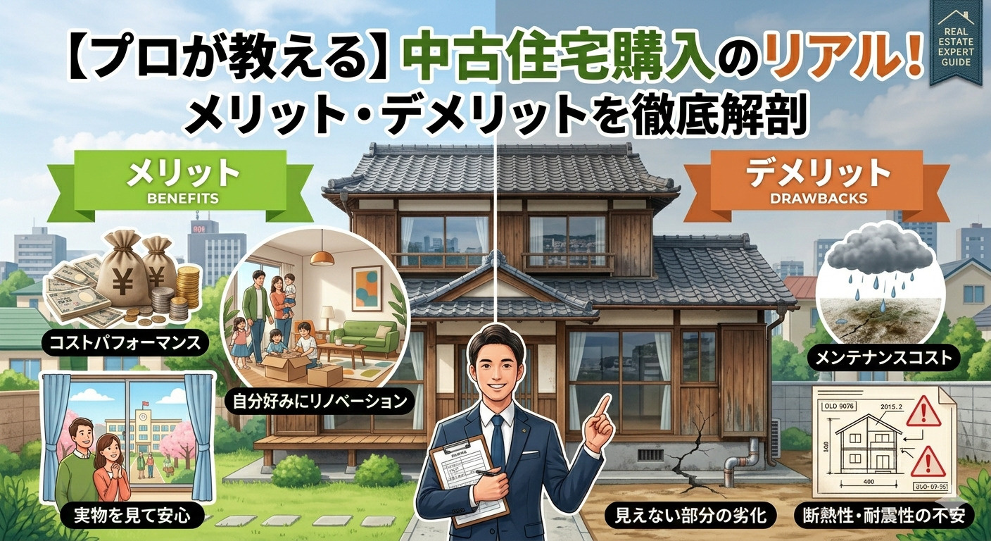 2026【プロが教える】中古住宅購入のリアル！メリット・デメ...の画像