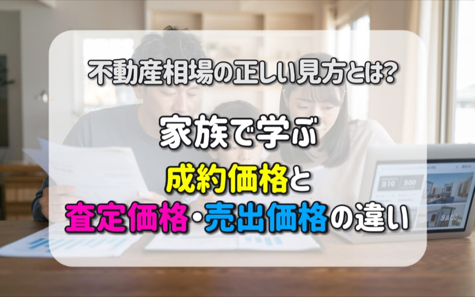 不動産相場の正しい見方とは？成約価格と査定価格売出価格の違い...の画像