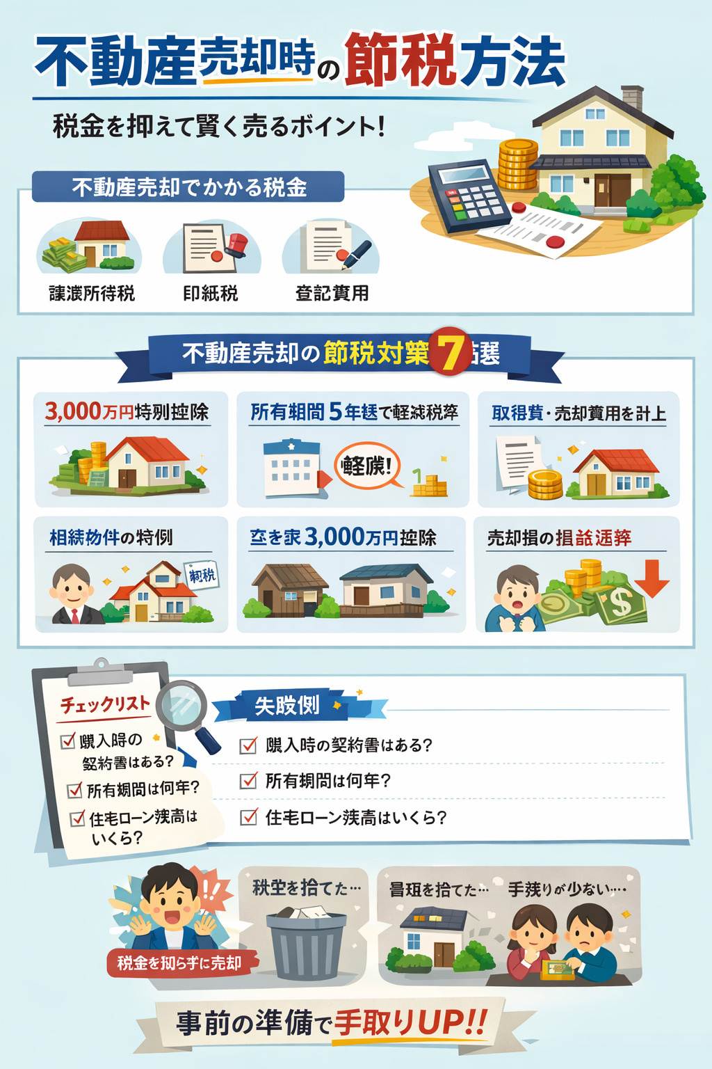不動産売却時の節税方法を徹底解説｜税金を抑えて賢く売るポイン...の画像