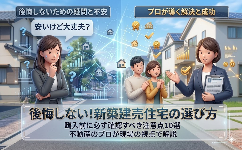 新築建売住宅で後悔しないために 購入前に必ず確認すべき注意点...の画像
