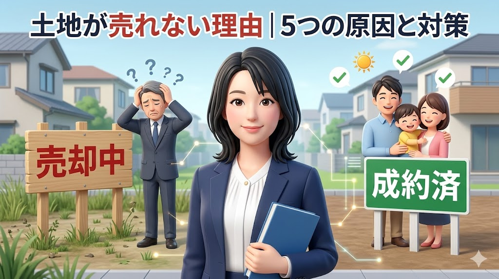土地が売れない理由とは？ 知らないと損する5つの原因と今すぐ...の画像