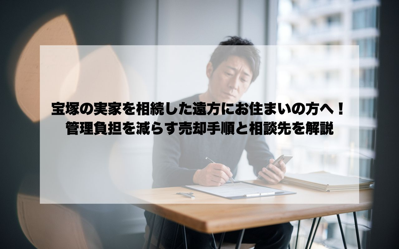 宝塚の実家を相続した遠方にお住まいの方へ！管理負担を減らす売...の画像