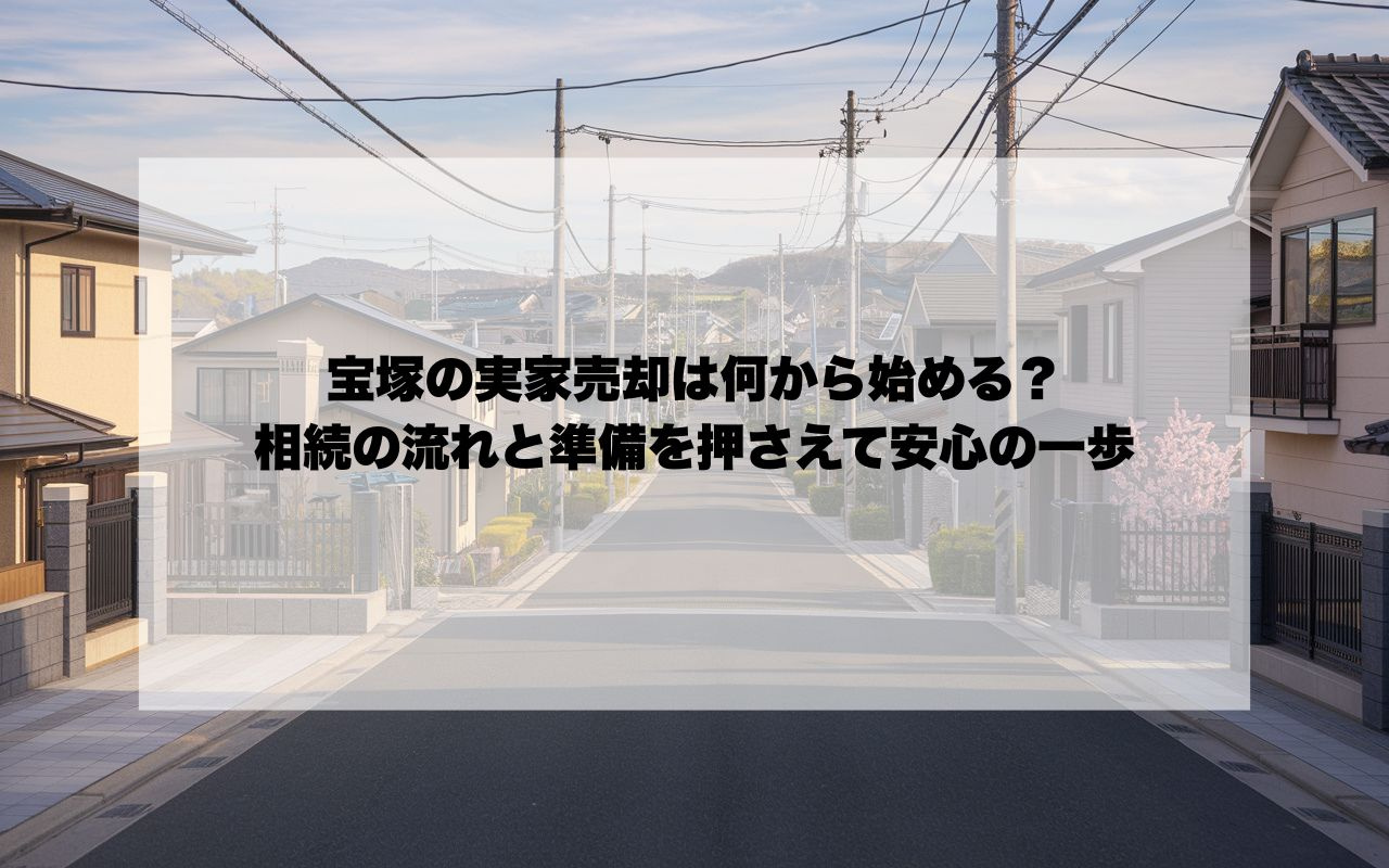 宝塚の実家売却は何から始める？相続の流れと準備を押さえて安心...の画像